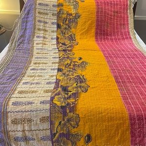 Beautiful recycled Kantha throws. Brand new w/o tags. Hand quilted! Bundle=save